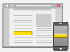 Parallax is the inline ad which shows piece of background during scroll action. The template is available both for web and mobile web.