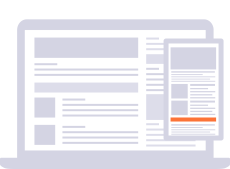 The “Commercial break“ creative template displays a fullscreen ad that appears as the user transitions from one web page to another. The ad is triggered by a click on a link within the initial webpage (one or multiple links on the same page may trigger the ad). The user can skip the ad or is automatically redirected to the destination web page after a predefined duration (in seconds).